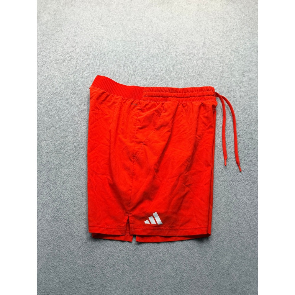 Adidas HEAT.RDY Mens 7 Inch Training Shorts Orange Red Size Large D-4-2(4198)